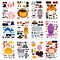 Wrapables Make Your Own Sticker Sheets, DIY Make a Face Animal, Food, Party Favor Stickers (24 Sheets)